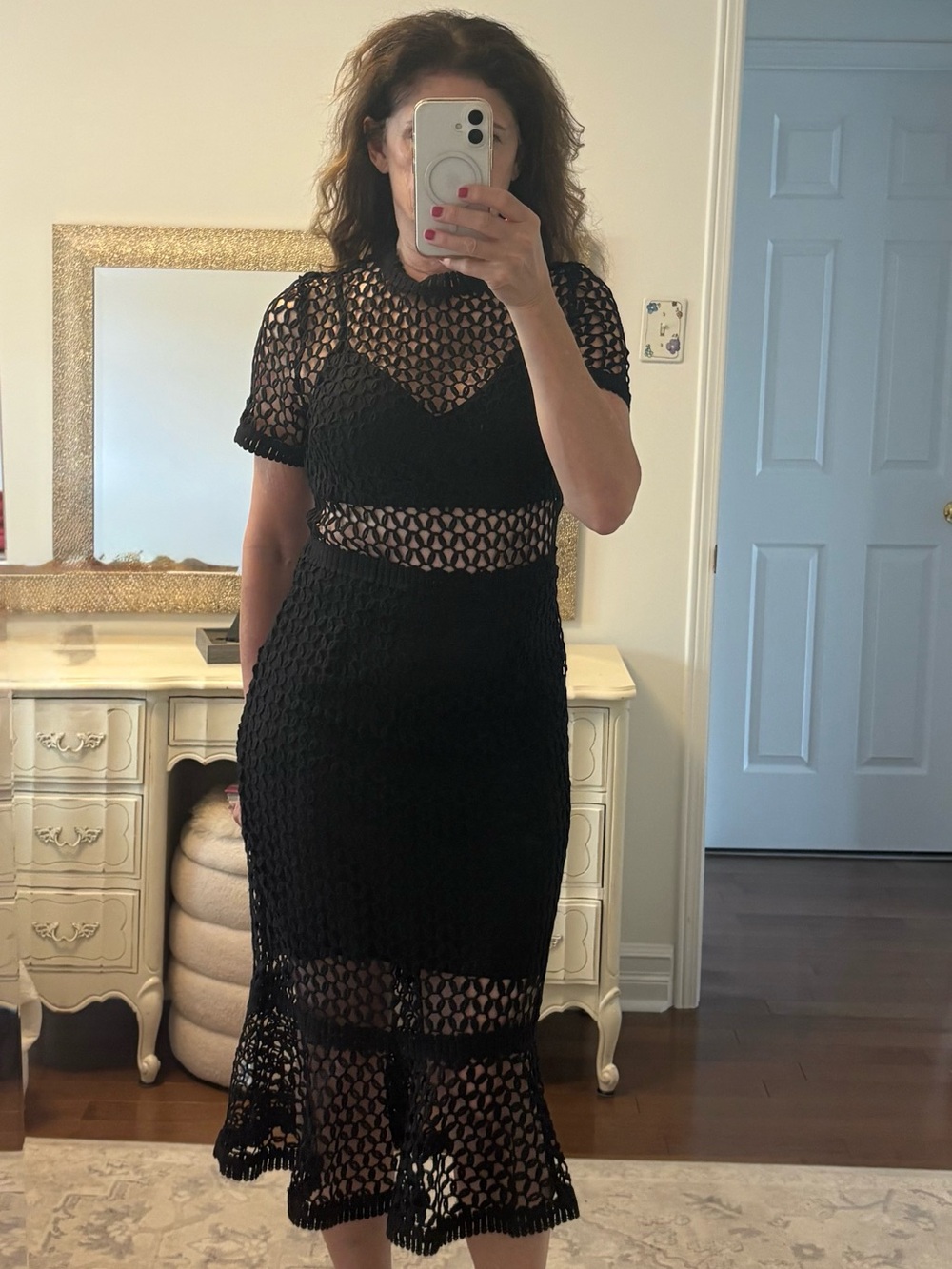 Evening dress with a little flare
